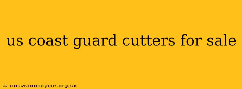 us coast guard cutters for sale