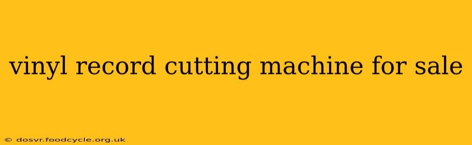 vinyl record cutting machine for sale