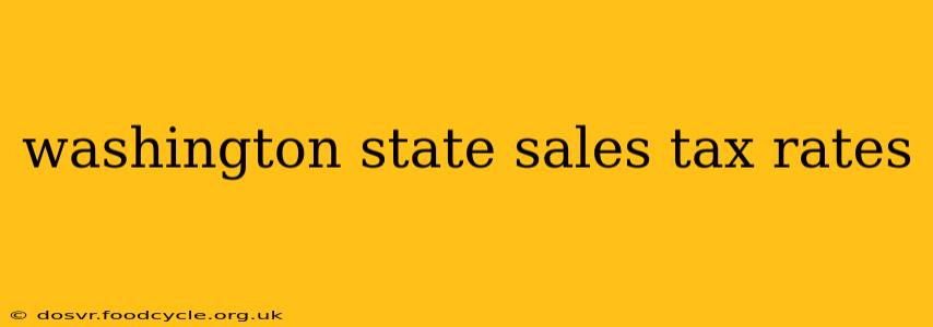 washington state sales tax rates