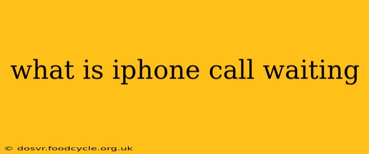 what is iphone call waiting
