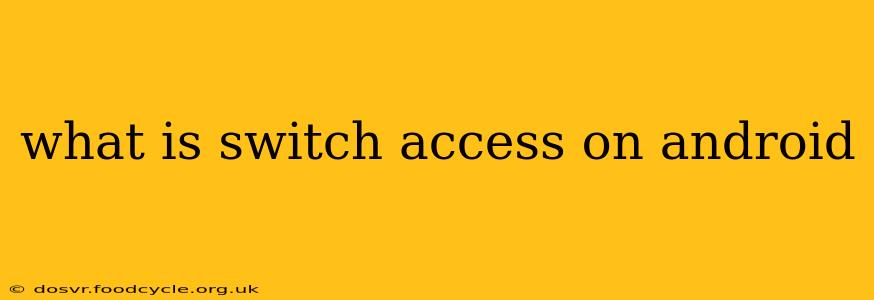 what is switch access on android