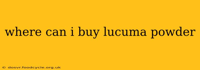 where can i buy lucuma powder