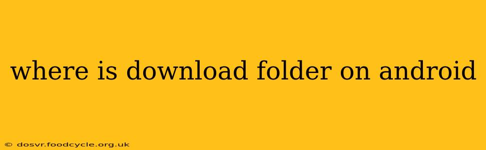 where is download folder on android