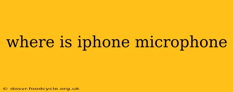 where is iphone microphone