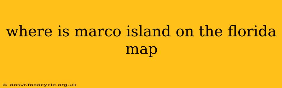where is marco island on the florida map