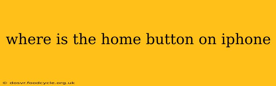 where is the home button on iphone
