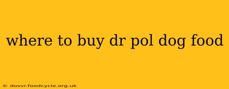 where to buy dr pol dog food