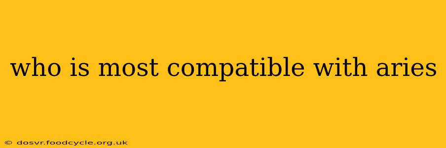 who is most compatible with aries