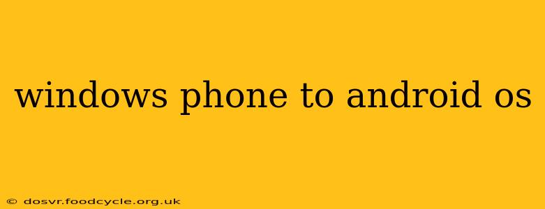 windows phone to android os