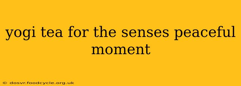 yogi tea for the senses peaceful moment