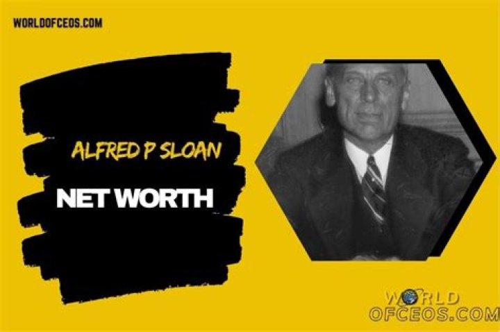 Alfred P. Sloan Net Worth
