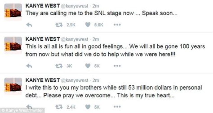 Kanye West Claims He Has $53 Million In Personal Debt