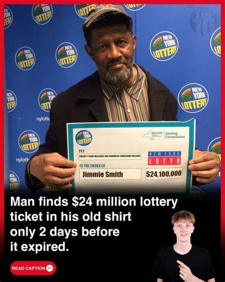 Man Finds Winning Lotto Ticket Worth $24M In An Old Shirt – Two Days Before It Expired