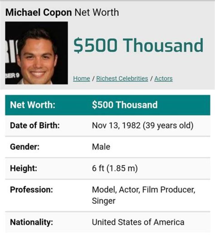 Michael Copon Net Worth | Celebrity Net Worth