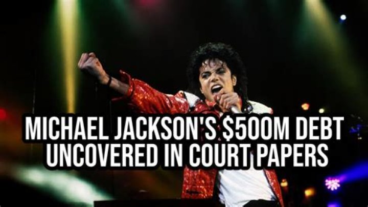 Michael Jackson's Massive $500M Debt Nearly Paid Off
