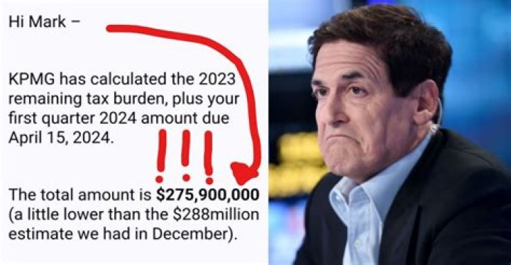 Think Your Tax Bill Was Painful? Wait Til You Hear How Much Mark Cuban Just Wired To The IRS