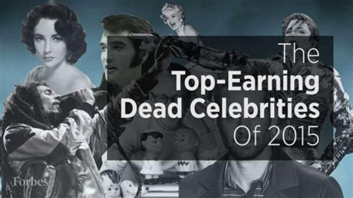 The Top-Earning Dead Celebrities Of 2015