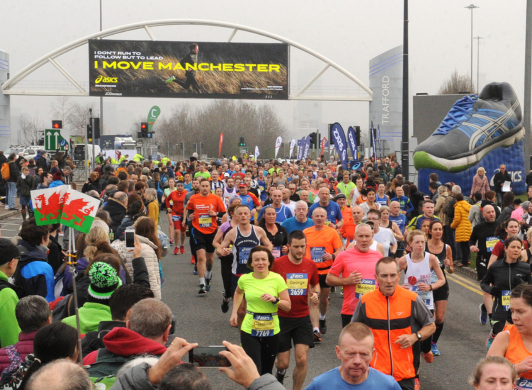Runners at the Manchester Marathon