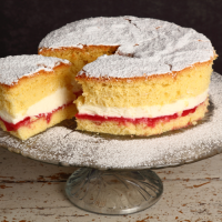 Eggless Victoria Sponge Cake