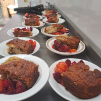 Vegan banana cake